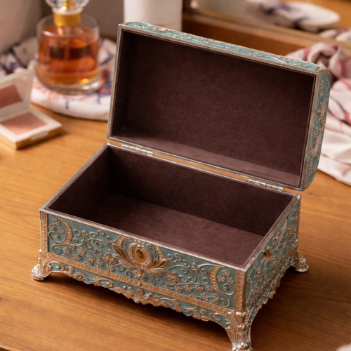 Enamel  Diamond Jewellery Box