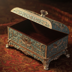 Enamel  Diamond Jewellery Box