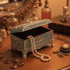 Enamel  Diamond Jewellery Box
