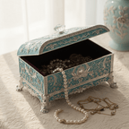 Enamel  Diamond Jewellery Box