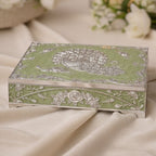 Enamel Peacock Jewellery Box 4 Partition